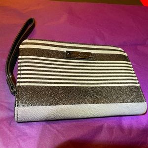 Vera Bradley’s Striped Zip Around Wristlet / Clutch